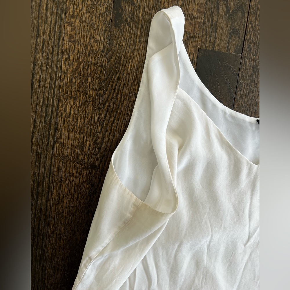 Lafayette 148 100% Silk Ivory Sleeveless Camisole - Picture 3 of 7